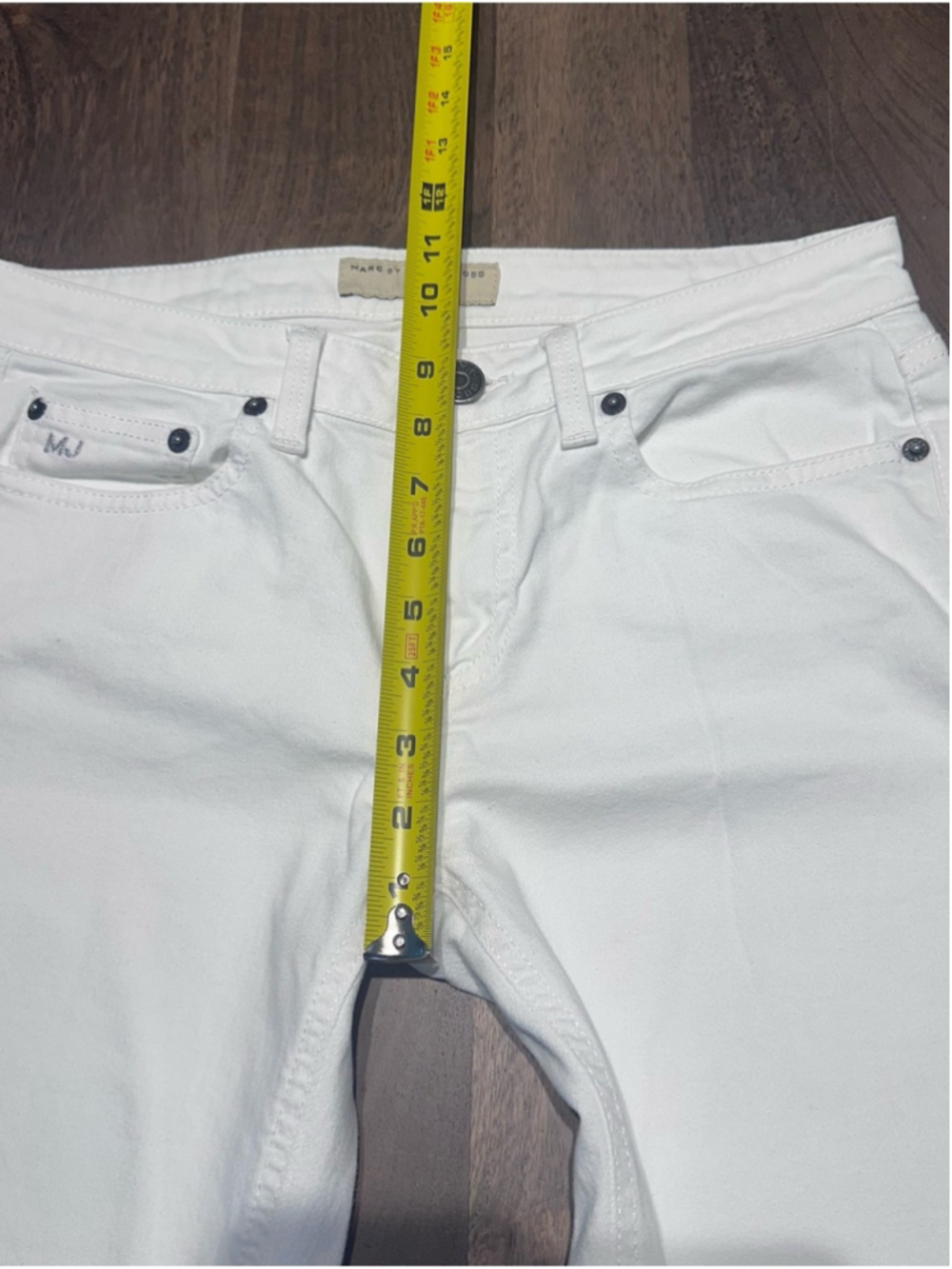 Marc by Marc Jacobs M193027 White Carrie Wash Jeans Size 28 Denim - Picture 9 of 16